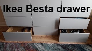 Ikea Besta drawer assembly amp installation [upl. by Juliane]