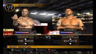 WWE Day of Reckoning 2 GCN Hidden Wrestlers 45 The Rock gameplay [upl. by Terrene]