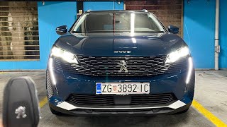 Peugeot 5008 2021 Facelift  CRAZY LED lights dynamic indicators amp digital cockpit [upl. by Chelsey110]