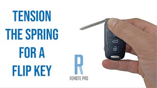 How To Fix a Flip Car Key and Tension the Spring [upl. by Doelling]