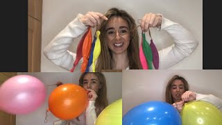 BLOWING UP MULTICOLOURED PUNCH BALL BALLOONS REQUESTED 🎈🎈 [upl. by Derina]