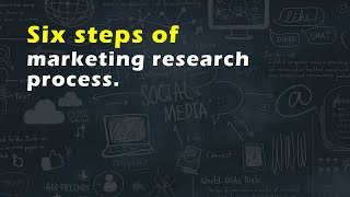 Six steps of marketing research process [upl. by Hill]