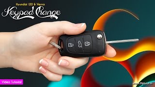 Hyundai Flip Key Keypad Change [upl. by Lennaj]