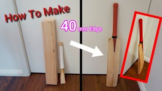 How to Make a Cricket Bat with REAL ENGLISH WILLOW  JLs Maker Space [upl. by Alyn]