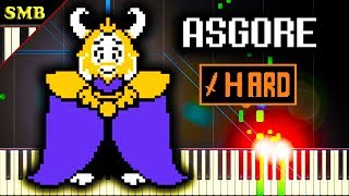 UNDERTALE  ASGORE  Piano Tutorial [upl. by Toback410]