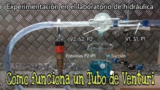 CÓMO FUNCIONA UN TUBO VENTURI  EXPERIMENTO DE HIDRÁULICA [upl. by Barthelemy]