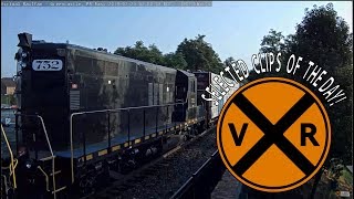 VIRTUAL RAILFAN SELECTED CLIPS OF THE DAY July 25 2019 [upl. by Aicssej]