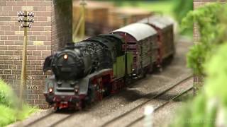 Fantastic Steam Locomotive Model Railway Layout in HO Scale [upl. by Essie]