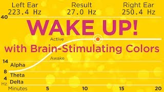 The Best Binaural Beats to WAKE UP With 589nm orange to stimulate your brain [upl. by Htomit]