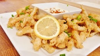 Episode 60  Deep Fried Calamari with Lemon Mayonnaise 🦑 [upl. by Ana570]