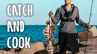 sheepshead catch and cook UNSEASONED [upl. by Thanh]