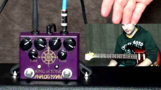 Analogman  King of Tone Overdrive amp Distortion Pedal [upl. by Fiorenza]