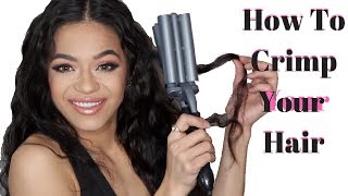 How To Crimp Your Hair Tutorial [upl. by Simaj]