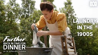 How to wash clothes in the 1900s  Further Back In Time For Dinner [upl. by Airoled]