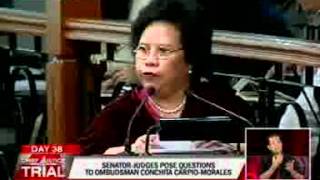 Santiago poses questions to Ombudsman Morales [upl. by Gaal441]