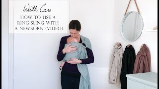 How To Use A Ring Sling With An Infant [upl. by Des]