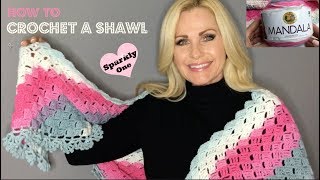 💖 How to Crochet A Beautiful Shawl 💖 Tutorial [upl. by Monique]