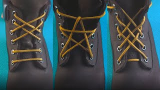 5 Creative Shoe Lace Styles  Shoe Lacing Tutorials [upl. by Ynaffet]