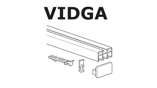 HOW TO INSTALL IKEA VIDGA RAIL TRIPLE TRACK [upl. by Anasiul]