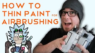 How to THIN and MIX paint for Airbrushing [upl. by Airreis933]