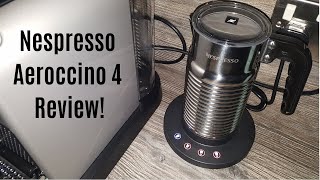 Nespresso Aeroccino 4 Milk Frother Review  Worth upgrading from the Aeroccino 3 [upl. by Trinette]