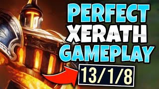 1 XERATH WORLD SHOWS YOU HOW TO PLAY A PERFECT LANE PHASE  League of Legends [upl. by Llenra]