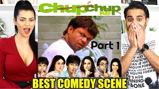 CHUP CHUP KE  Best Comedy Scene REACTION  Rajpal Yadav Comedy [upl. by Atinuhs]