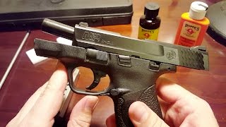 Cleaning a Smith amp Wesson MampP Shield 9mm [upl. by Yaakov]