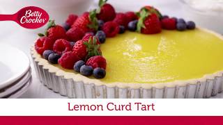 Lemon Curd Tart  Betty Crocker Recipe [upl. by Ojeillib]