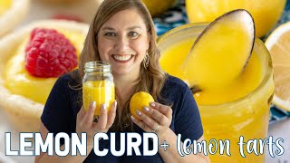 EASY LEMON CURD  2 ingredient Lemon Tarts [upl. by Carolus]