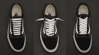 3 Cool Ways How to Vans Old Skool  Vans Old Skool Lacing [upl. by Llyrpa]