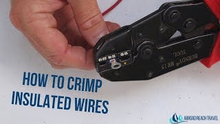 How to Crimp Small Insulated Wires [upl. by Aime742]