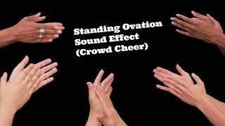 Crowd Cheering Sound Effect Standing Ovation [upl. by Kerianne]