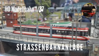 H0 Modellstraßenbahn  Straßenbahnanlage mit Hubbrücke [upl. by Latty]