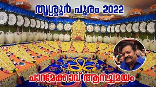 Thrissur pooram 2022  paramekkavu aanachamayam [upl. by Annoled]