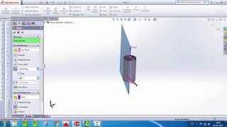 Solidworks TutorialHow To Rotate The Plane By Center Axis [upl. by Radcliffe]