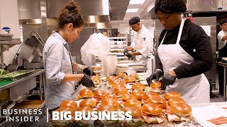 How 215000 Meals Are Made For Super Bowl LIV  Big Business  Business Insider [upl. by Nottirb]