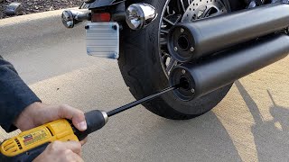 How to Remove Baffles from Indian Scout Stock Exhaust [upl. by Anitnahs]