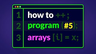 How to Program in C  Arrays E05 [upl. by Assenay]