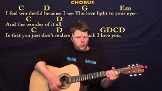 Wonderful Tonight  Easy Strum Guitar Cover Lesson in G with Lyrics [upl. by Elaen]