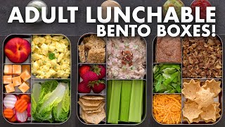 Bento Box Lunch Ideas for Work amp School – Adult LUNCHABLES [upl. by Nalaf]