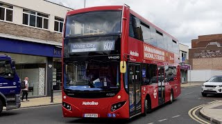 London Bus Route 607  Uxbridge to White City  Subtitles [upl. by Decato929]