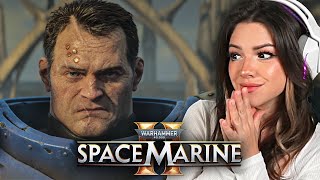 Warhammer 40K Space Marine 2 Cinematic Trailer Reaction [upl. by Romina]