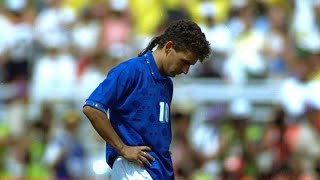 Roberto Baggio il Divin Codino Goals amp Skills [upl. by Meehahs]