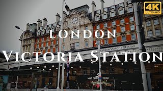 London Victoria Station Walk Through England 4K [upl. by Imotas]