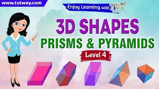 Prisms and Pyramids 3D Shapes  Types of Prism and Pyramid  Math [upl. by Berta698]