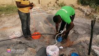 Installing Water Pump Inside Borehole [upl. by Lura877]