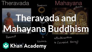 Theravada and Mahayana Buddhism  World History  Khan Academy [upl. by Annais931]