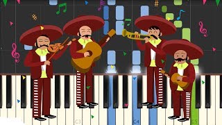 Las Mañanitas  Traditional Mexican Birthday Song Piano Tutorial Synthesia [upl. by Noslien]