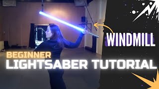 Windmill  LIGHTSABER amp STAFF SPINNING TUTORIAL  Michelle C Smith [upl. by Airotal]